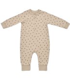 Salopeta cu fermoar si buline Girafa, BabyCosy, 100% bumbac organic, Mink (Marime: 3-6 Luni)
