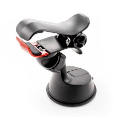 Suport auto pentru telefon/GPS, 105 mm, rotire 360 grade, Negru