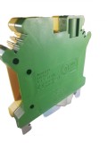Clema pe sina bloc terminal 4mm &sup2; verde-galben 32A 42.5x47mm 690V, XBS