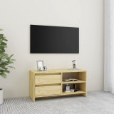 Comoda TV, 80x31x39 cm, lemn masiv de pin