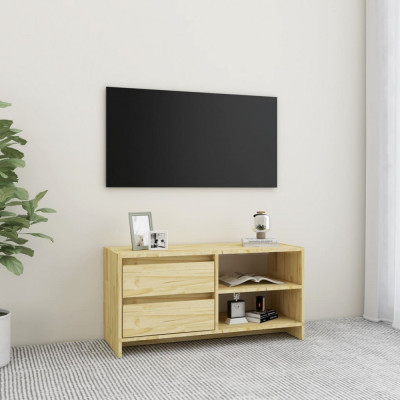 Comoda TV, 80x31x39 cm, lemn masiv de pin GartenMobel Dekor foto