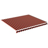 Cumpara ieftin Panza de rezerva copertina, portocaliu si maro, 400x350 cm, poliester