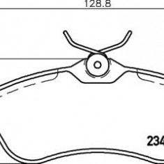 Placute frana Citroen C2 (Jm), C3 1 (Fc), C3 Pluriel (Hb) SRLine parte montare : Punte fata