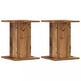 Suporturi difuzoare 2 buc lemn vechi 30x30x40 cm lemn prelucrat