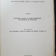 Sistemul vamal al Tarii Romanesti in secolul al XVIII-lea - C. Serban