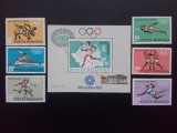 1972 - J.O. vara Munchen -Preolimpiada - serie+colita dantelata - LP787 + LP788