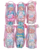 Pupa Muzicala Bebe 30cm, Cauciuc, 6 Sunete, cu Geanta, Varsta 3 ani+