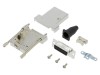 Conector D-Sub 15 Pini Mama pe cablu, Amphenol, Carcasa Aliaj Zinc Nichelat, Contacte Placate Aur, Ecranat