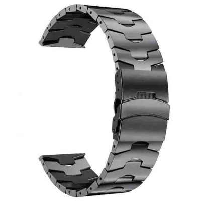 Curea Titan compatibila cu Fossil Gen 5 Smartwatch, Telescoape QR, 22mm, Titan Ash foto