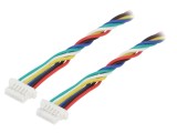 Cablu POLOLU JST SH 6 pini 250mm 28AWG cod 4767