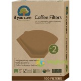 Filtre de Cafea Compostabile Marimea 2 Nealbite fara Clor 100buc