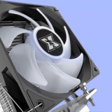 Cooler CPU Serioux CC120ARGB, dimensiuni 120x120x25mm, viteza ventilator 800-1800 200RPM, TDP: 180 - 200W, durata de viata 30 000 ore, iluminare LED,