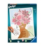 Cumpara ieftin Set pictura pe numere pentru adulti Ravensburger CreArt - Minte plina de flori