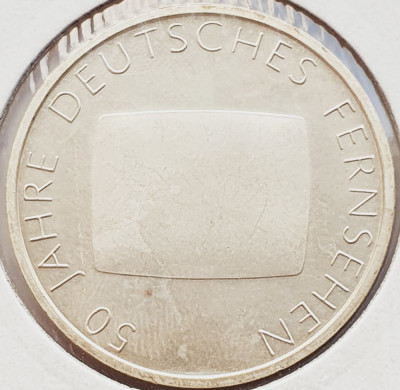 127 Germania 10 Euro 2002 German Television km 219 argint foto