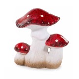 Ciupercute decorative teracota multicolora II cm 8,5 x 7,5 x 12,5 H