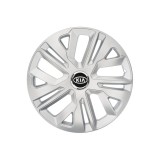 Set 4 Capace Roti 15 inchi (R15) Raven Gri, Compatibile Cu Kia, Autohelix MSA
