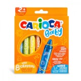 Set 8 creioane cerate, Carioca, Baby Wild