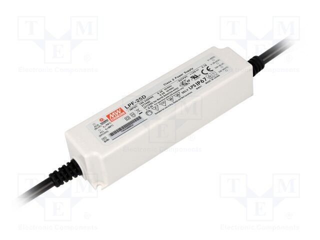 Alimentator LED MEAN WELL 25,2W 24VDC 1,05A IP67
