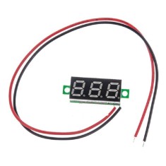 Mini Voltmetru Digital, LED, Albastru, 2.5V-30V DC