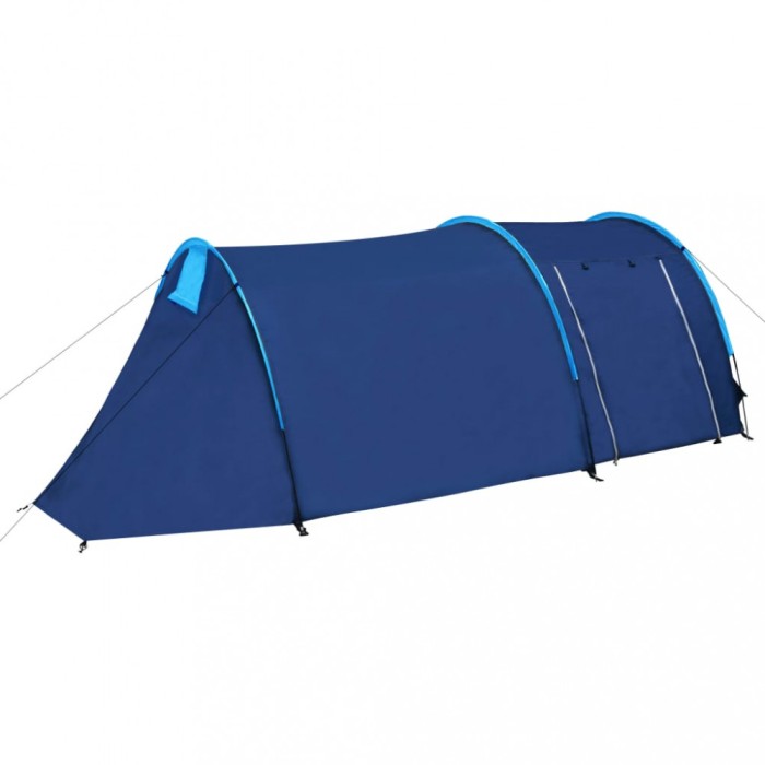 Cort de camping, 4 persoane, bleumarin/albastru deschis