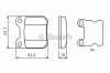 Set placute frana,frana disc SAAB 9-3 (YS3D) (1998 - 2003) BOSCH 0 986 490 500