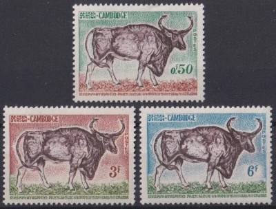 Cambodge 1964 - Animale domestice, serie neuzata foto