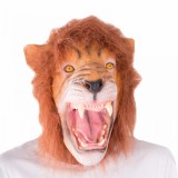 Masca Halloween - Funny Realistic Latex Lion Animal Full Head | BigMouth International