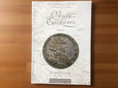 Catalog numismatic monede bancnote vente aux encheres Maison Palombo Paris No 6 an 2008 foto