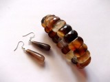Set bratara si cercei cu agate 42490