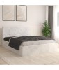 Pat Tapitat Filip Alb 140x200 cm + Saltea Lux Ortopedica inclusa - Transport Gratuit