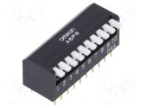 Comutator DIP-SWITCH 10 Sec&Aring;&pound;iuni ON-OFF 0,025A/24VDC OMRON