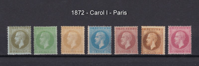 1872 - Carol I - &amp;quot;Paris&amp;quot; - serie completa foto