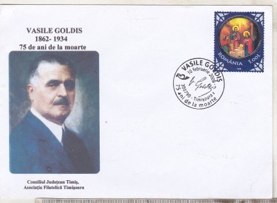 bnk fil Plic ocazional Vasile Goldis 75 ani de la moarte Timisoara 2009 foto