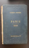 PARIS 1889 GUIDES-JOANNE HACHETTE / Liste Alphabetique des Rues de Paris (limba franceză)