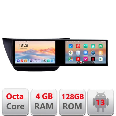 Navigatie Mitubishi Lancer 2001-2007 Kit-lancer07 Edotec 2 ecrane 8 core 4+128 21.6 inch Incell android Wifi 5Ghz gps internet 32 CarStore Technology foto