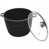 Cumpara ieftin Oala de supa cu inductie - O 24 cm - Oala de gatit de 7 litri cu capac de sticla - Pentru toate sursele de caldura - Acoperire antiaderenta - Aluminiu, Royalty Line