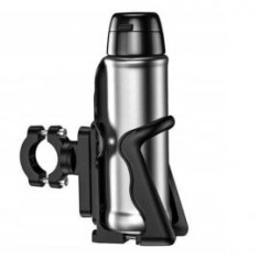 Bottle/water bottle/ thermos grip handlebars grip (culoare negru, assembled to steering wheel)