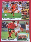 Lot 2 Foto-Carti poștale maximă filatelică-meciuri PORTUGALIA la Campionatul Mondial MEXIC 1986