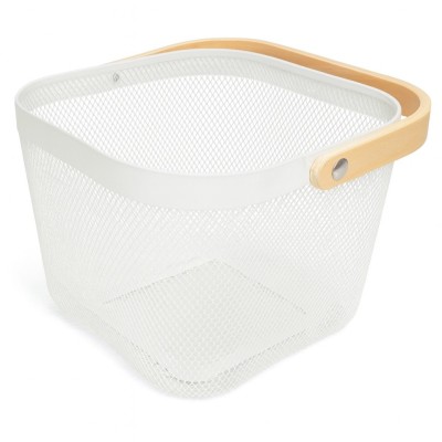 Cos cu maner Risa alb foto