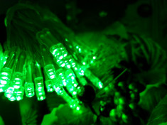 Instalatie de Craciun cu Baterii Fir Transparent Tip Sir 5 m 50 LED -uri Verde foto