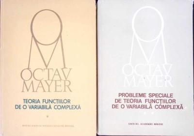 TEORIA FUNCTIILOR DE O VARIABILA COMPLEXA VOL.1-2-OCTAV MAYER-272341 foto