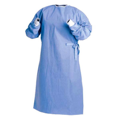 Halat Chirurgical Steril, Ranforsat Albastru foto