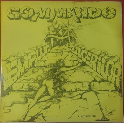 Commando &amp;ndash; Templul Plăcerilor , LP, Romania, 1993, stare foarte buna ( VG) foto