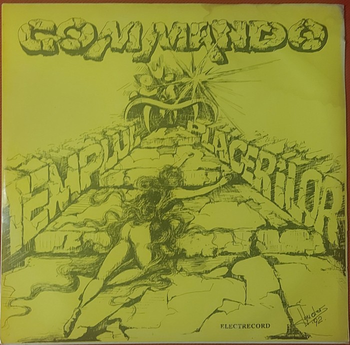 Commando &ndash; Templul Plăcerilor , LP, Romania, 1993, stare foarte buna ( VG)