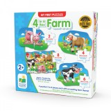 Set Primele Mele 4 Puzzle-Uri Ferma, The Learning Journey