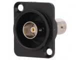 Adaptor BNC Soclu Izolat 75&Omega; Negru