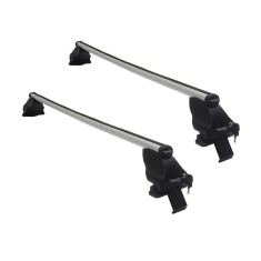 Set bare transversale portbagaj din aluminiu marca Twinny Load TL A45, kit complet cu bare, suporti si antifurt cu cheie AutoDrive ProParts foto