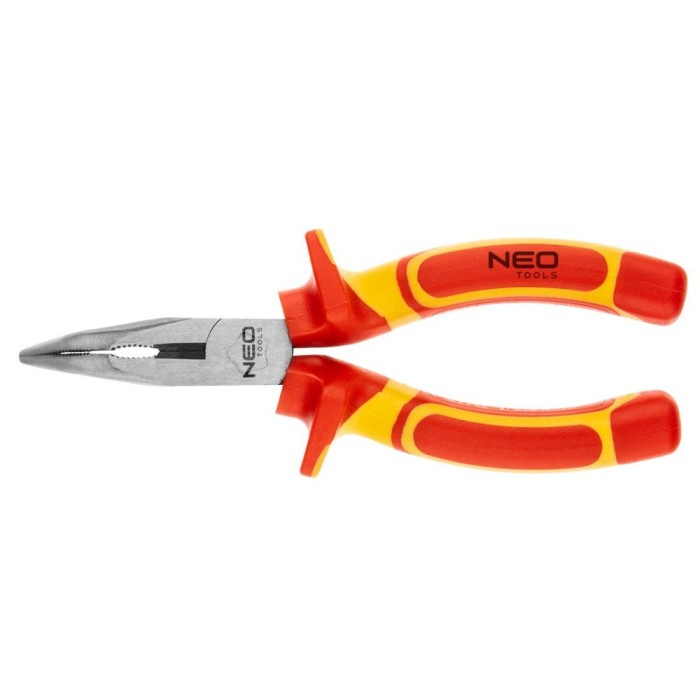 Cleste cu cioc semirotund si muchie taietoare indoit 6&quot; 1000V VDE NEO TOOLS 01-227 HardWork ToolsRange