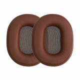 Set 2 Earpads kwmobile pentru Audio-Technica MSR7 M30/M40X/M50X, Piele ecologica, Maro, 58449.05