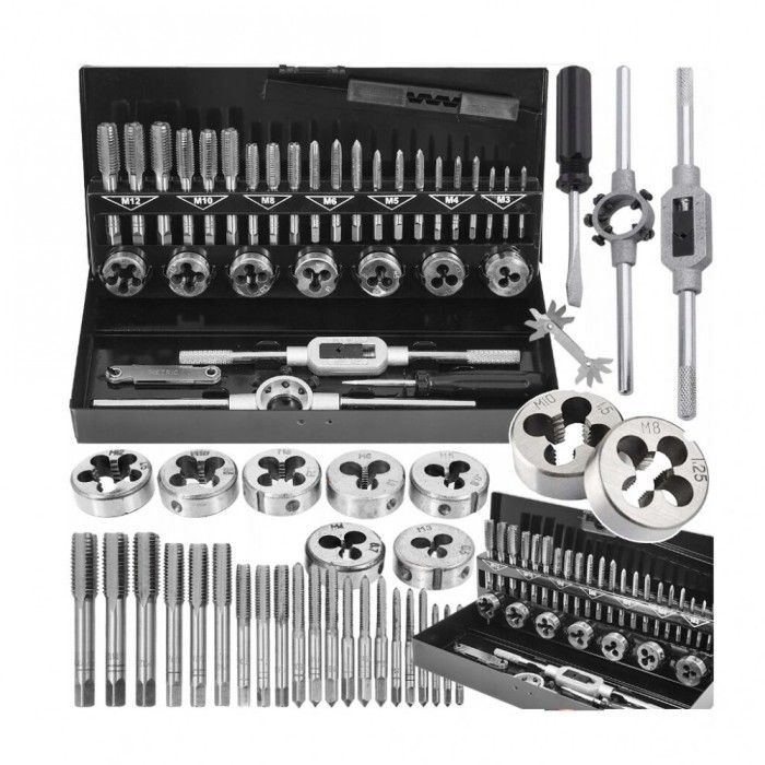 Set robinete si matrice M3-M12, 32 piese, Verke